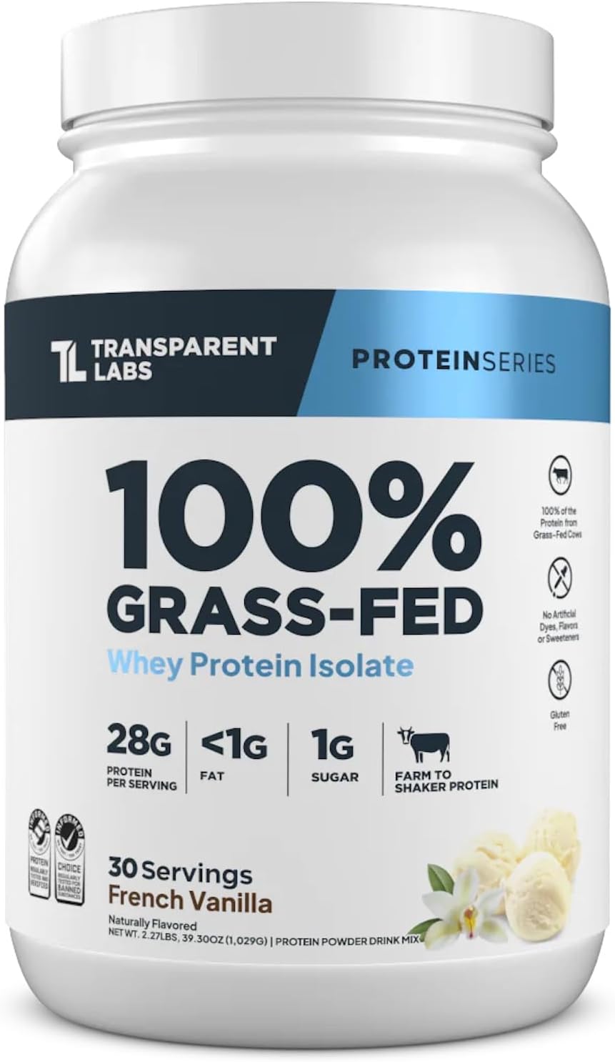 Grass-Fed Whey Protein Isolate 2LB